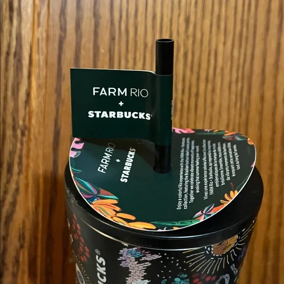 FARM Rio Starbucks | Artistic Black Tumbler - Picture 8 of 9